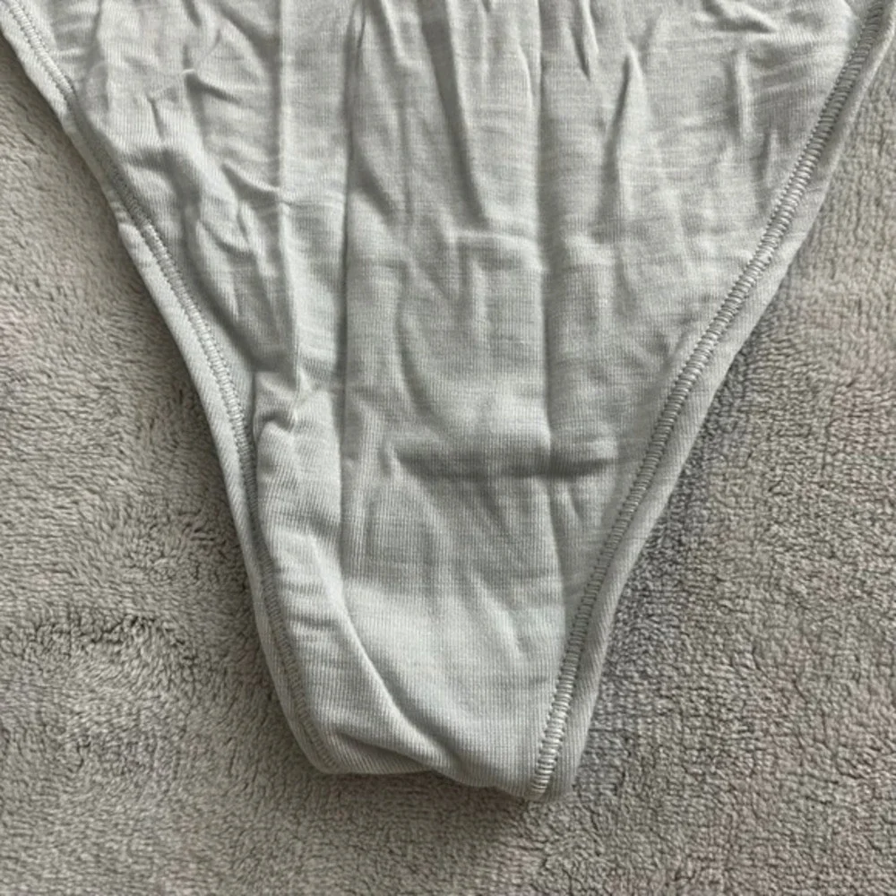 NWT allbirds Trino Thong Underwear Panties XXXL Peppercorn Wool Blend‎